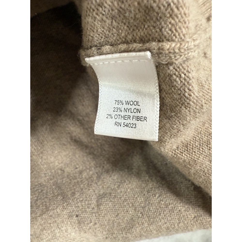 Banana‎ Republic Sweater Mens Small Brown Wool Blend Pullover - Picture 8 of 12